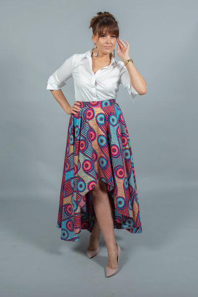 Binwie Ankara African print Skirt(Check size chart before placing your order)