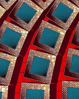 Ankara Guaranteed wax block print fabric FBRIC#14