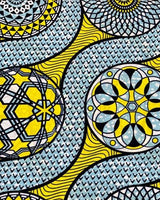 Ankara Guaranteed wax block print fabric FBRIC#5