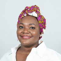 Leina Pink_Yellow Ankara Headwrap