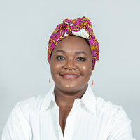 Leina Pink_Yellow Ankara Headwrap