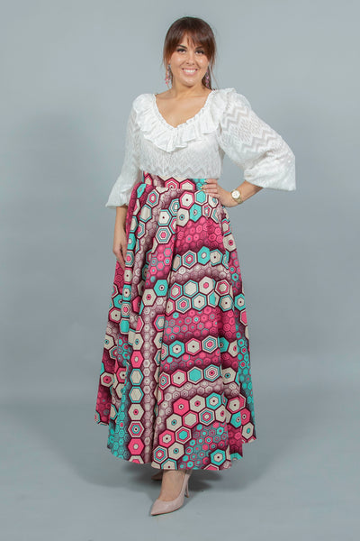 Ngefor Ankara African print Skirt