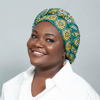 Ngelo Yellow_Green_Turquoise_Ankara Headwrap